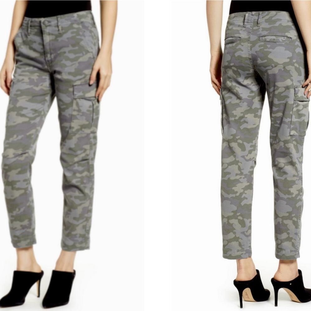 Hudson Jeans Jane Slim Cargo Pant in Surplus Camo Size 27